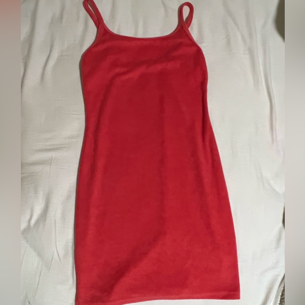 Pacsun red terry cloth mini dress